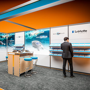 shell clad exhibition stand