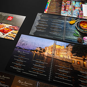Milan Indian - 2017 menu design